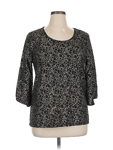 Brittany Black 3/4 Sleeve Top (view 1)