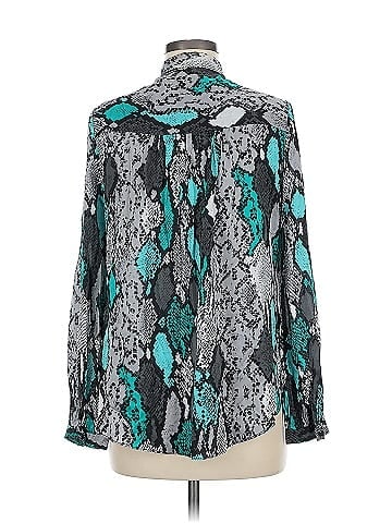 Milly Long Sleeve Silk Top (view 2)