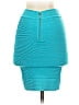 Bebe Solid Teal Blue Formal Skirt Size S - photo 2