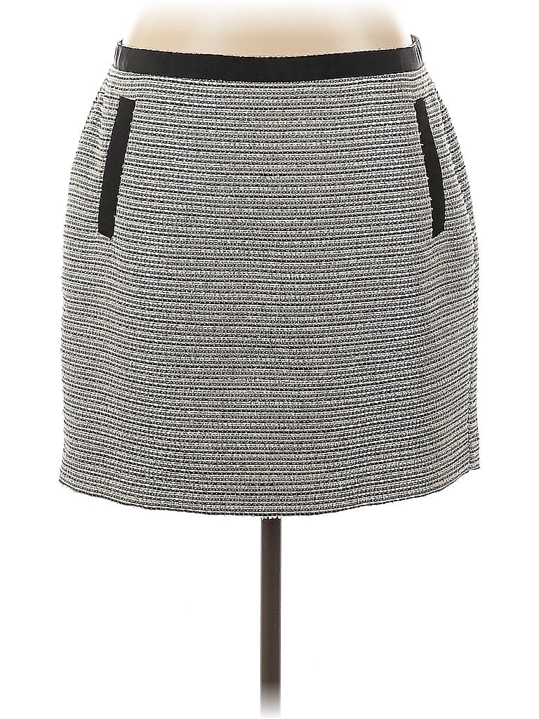 Pre-owned Ann Taylor Loft Outlet Casual Skirt In Gray