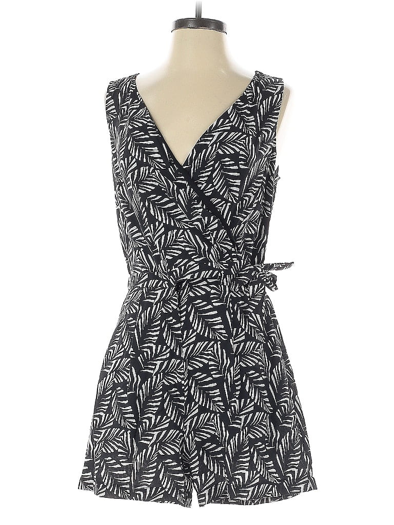 Pre-owned Ann Taylor Loft Romper In Black
