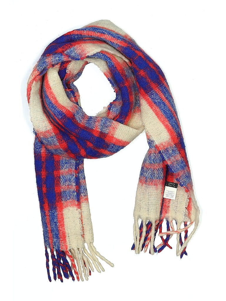 J.Crew Plaid Blue Scarf One size - photo 1
