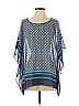 Talbots Outlet 100% Polyester Blue 3/4 Sleeve Blouse Size Sm - Med - photo 1