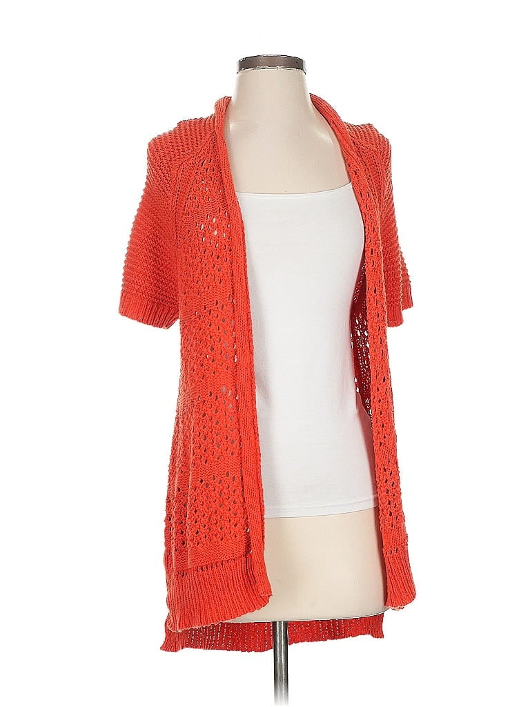 Pre-owned Guinevere Cardigan Sweater In Orange
