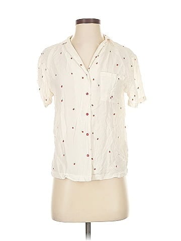 Des Petits Hauts Short Sleeve Silk Top (view 1)