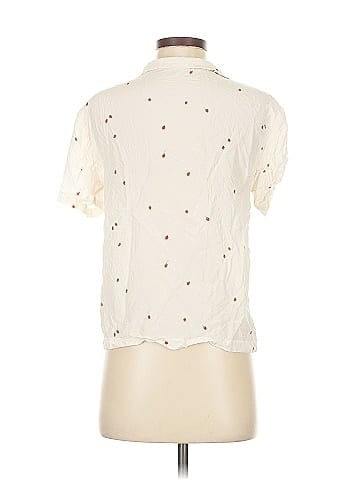 Des Petits Hauts Short Sleeve Silk Top (view 2)