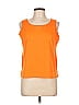 Susan Graver 100% Spandex Orange Sleeveless T-Shirt Size 10 - photo 1