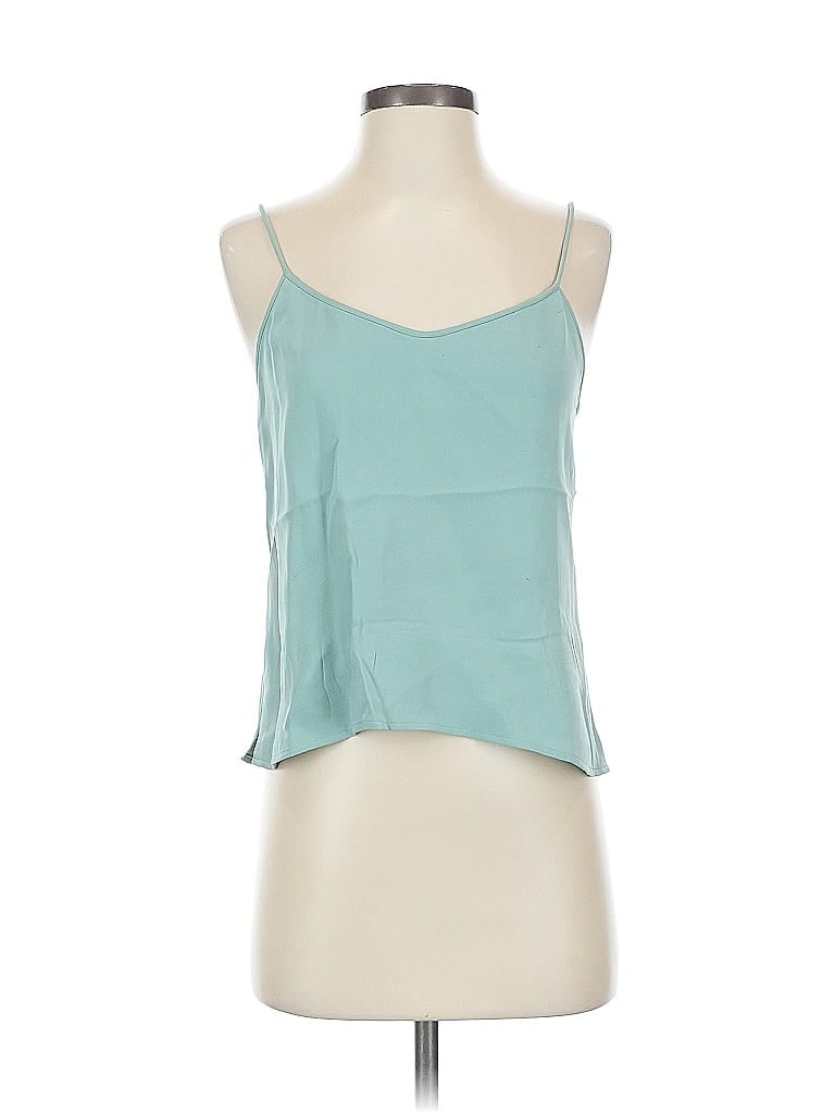 Carlisle 100% Silk Teal Sleeveless Top Size 2 - photo 1