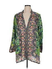 Johnny Was Long Sleeve Silk Top