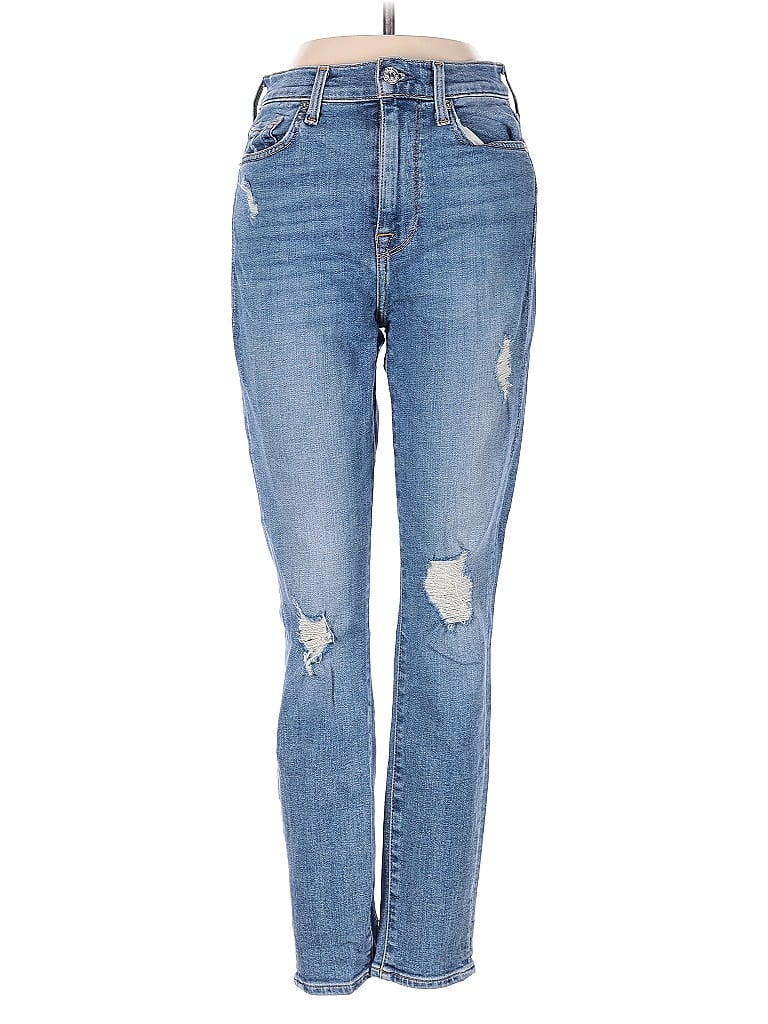 Pre-owned 7 For All Mankind Jeans In Blue