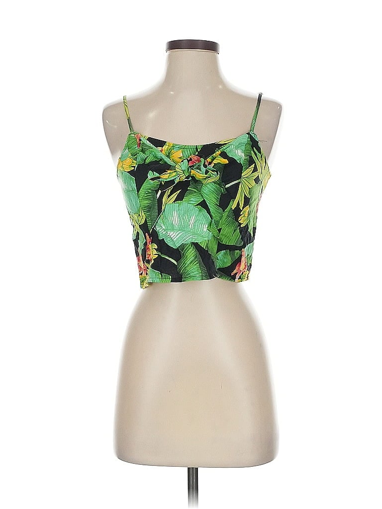 Nicole Miller Tube Top Green Strapless Neckline Tops In Multi