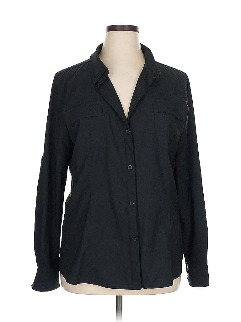 Click to view more detailed imagery on our partner's website Pre-owned Reel Legends Long Sleeve Blouse In Black