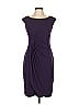 Connected Apparel Solid Purple Cocktail Dress Size 10 - photo 1