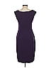 Connected Apparel Solid Purple Cocktail Dress Size 10 - photo 2