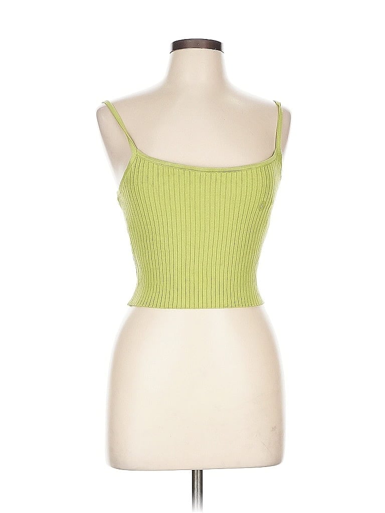 La Hearts Tube Top Green Strapless Neckline Tops