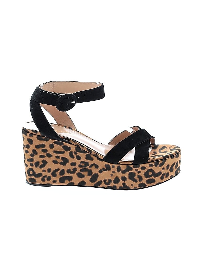 Pre-owned Gianvito Rossi Wedges In Brown