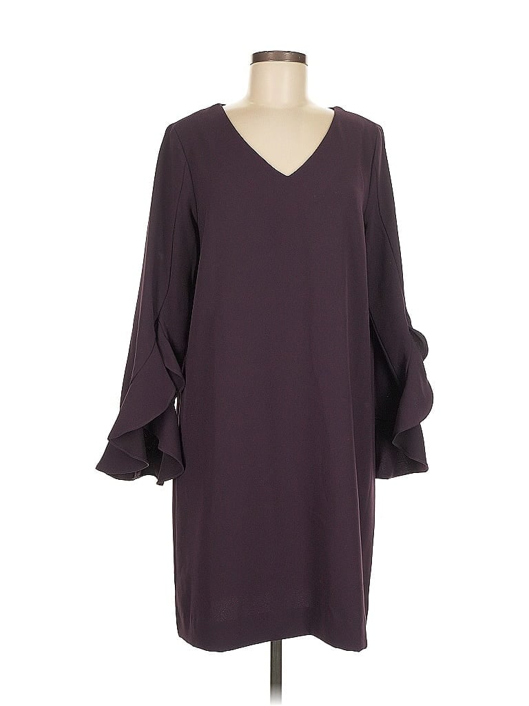 Karen Kane 100% Polyester Solid Burgundy Casual Dress Size M - photo 1