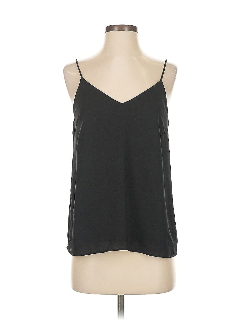 Pre-owned H&m Sleeveless Blouse In Black