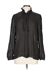 Nili Lotan Long Sleeve Silk Top