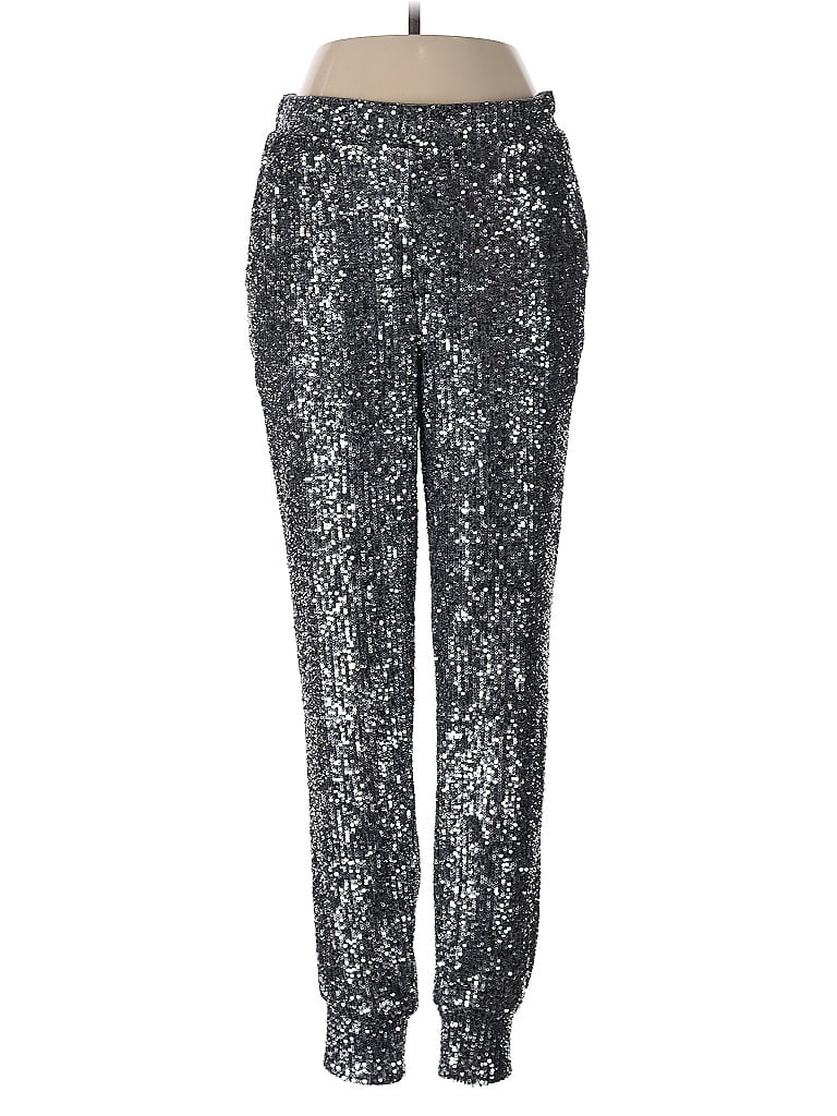 Pre-owned Cable & Gauge Casual Pants In Silver