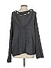 Pol 100% Polyester Gray Green Poncho Size S - photo 2