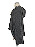 Pol 100% Polyester Gray Green Poncho Size S - photo 4