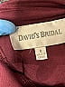David's Bridal 100% Polyester Burgundy Cocktail Dress Size 0 - photo 5