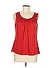 St. John Red Sleeveless Blouse Size 8 - photo 1