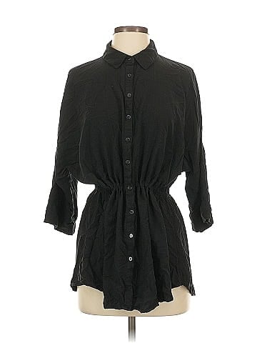 L Space 3/4 Sleeve Button-Down Shirt (view 1)