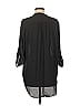 All in Favor 100% Polyester Black 3/4 Sleeve Blouse Size M - photo 2