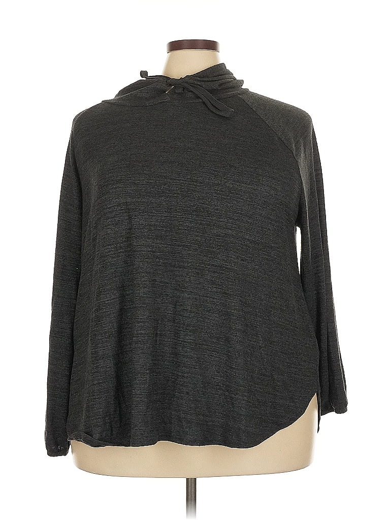 Terra & Sky Gray Turtleneck Sweater Size 3X - photo 1
