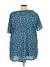 Catherines Blue Short Sleeve Blouse Size 3X (petite) - photo 2
