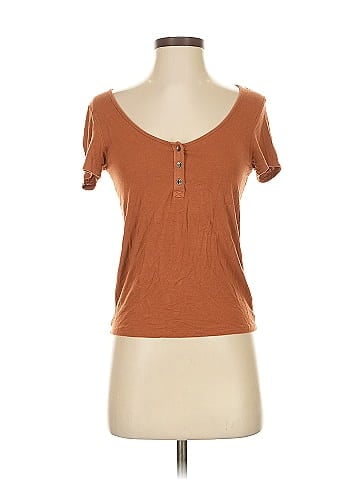 American Eagle Outfitters Short Sleeve Henley (view 1)