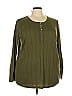 Roaman's Green Long Sleeve Blouse Size 26 - 28 - photo 1