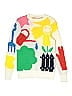 Stella McCartney Graphic White Pullover Sweater Size 12 - photo 1