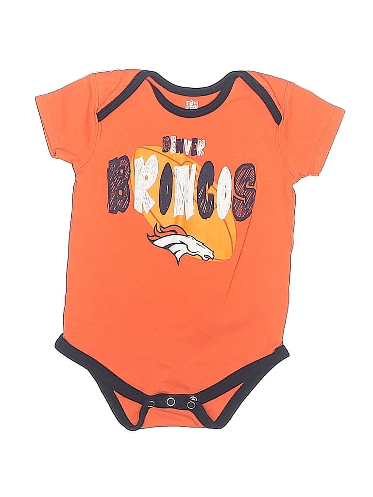 Pre-owned Nfl Babies' Short Sleeve Onesie In Orange