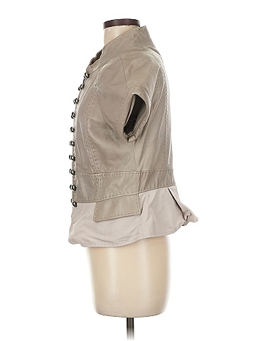 BCBGMAXAZRIA 100% Leather Tan Vest Size M