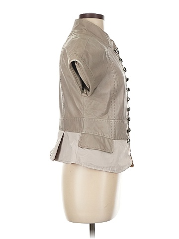 BCBGMAXAZRIA 100% Leather Tan Vest Size M