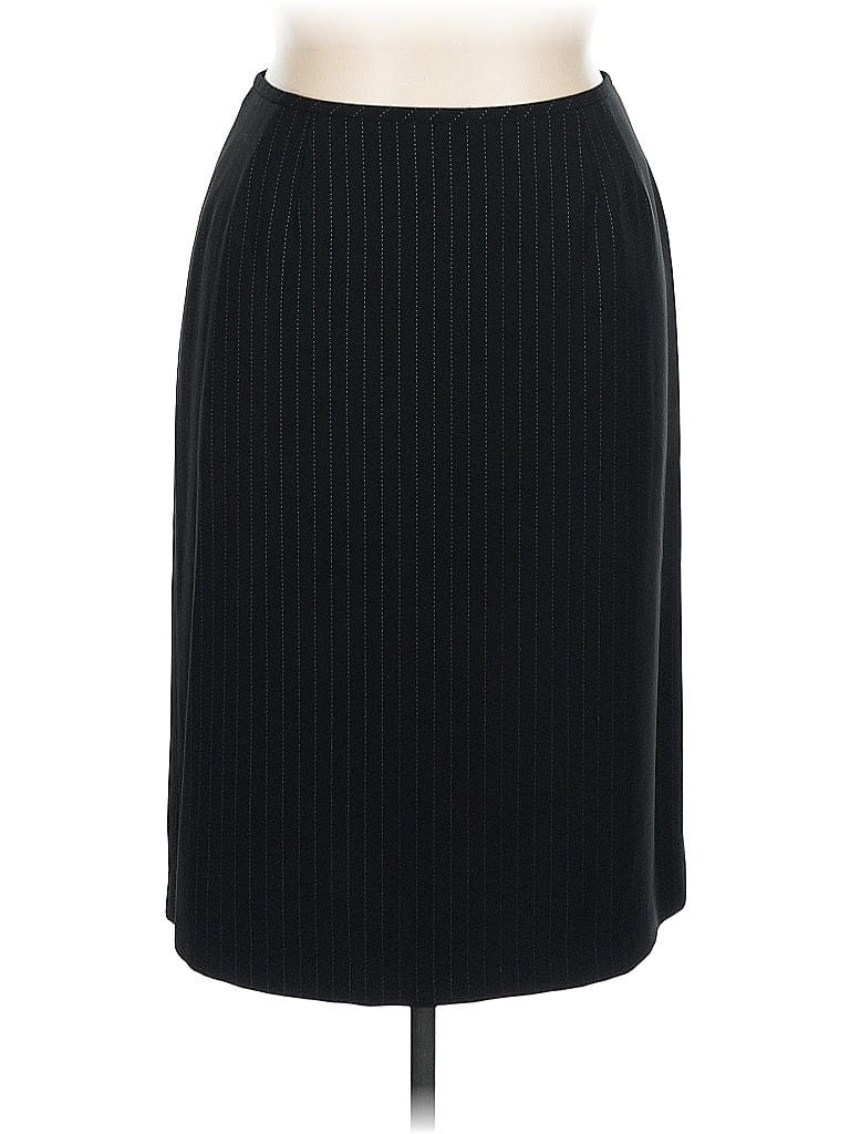 Pre-owned Kasper Formal Skirt In Black