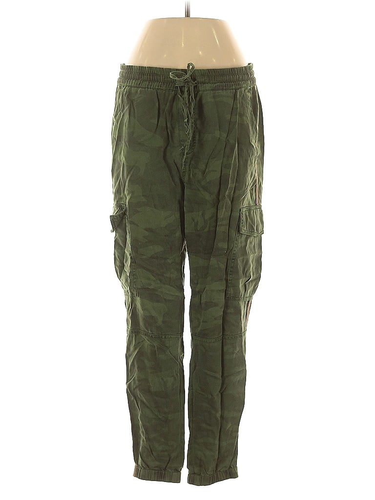 Pre-owned Pam & Gela Cargo Pants In Green