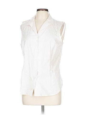 Jones New York Signature Sleeveless Button-Down Shirt (view 1)