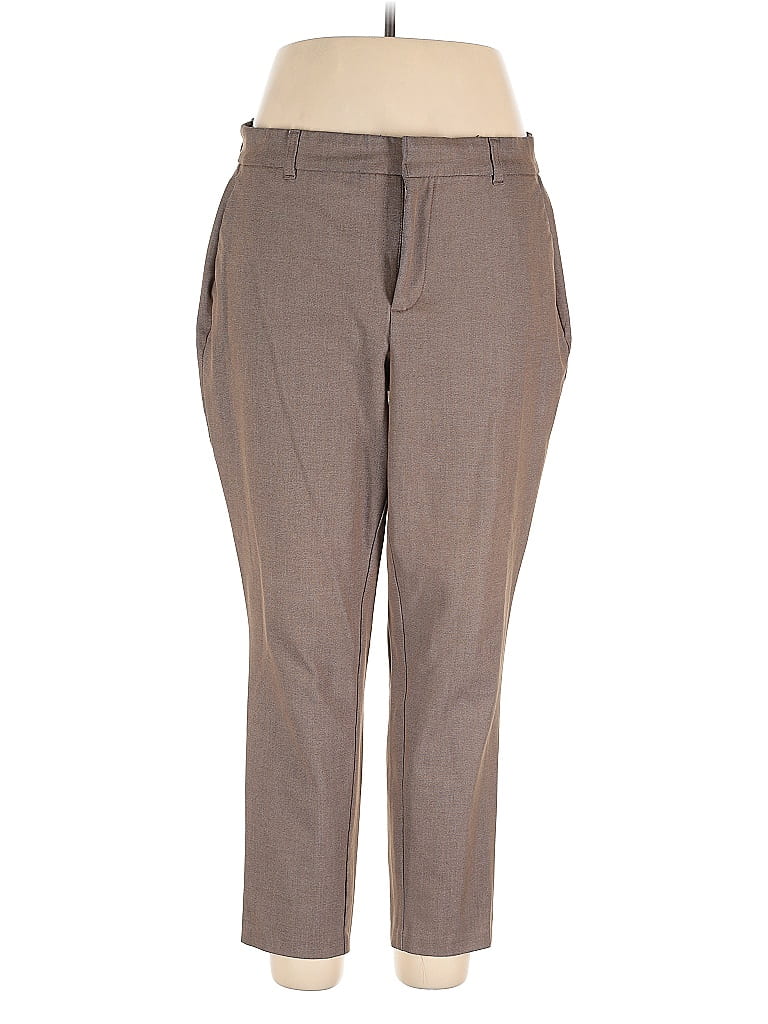 Studio by Torrid Solid Brown Dress Pants Size 14 - photo 1
