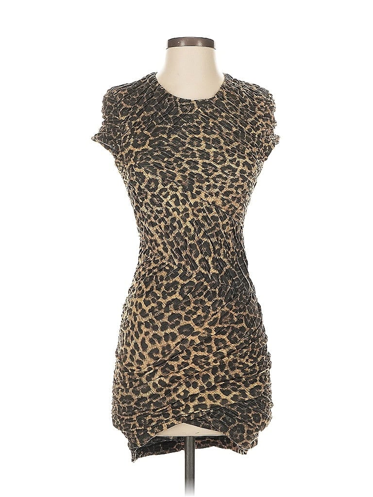 Pre-owned Torn By Ronny Kobo Casual Dress In Brown