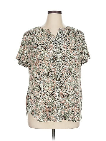 Christopher & Banks Short Sleeve Blouse (view 1)