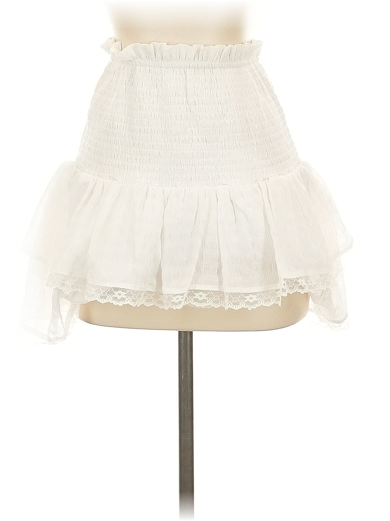 Princess Polly White Casual Skirt Size 2