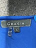Gracia 100% Polyester Solid Blue Cocktail Dress Size L - photo 7