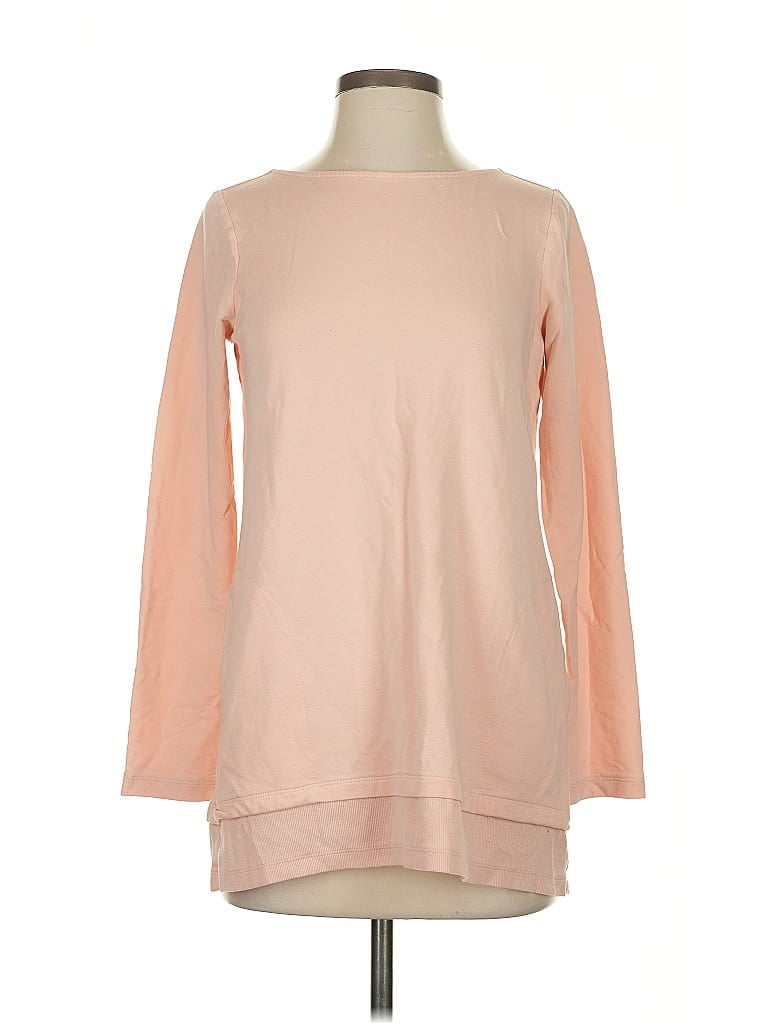 Click to view more detailed imagery on our partner's website Pre-owned Purejill Long Sleeve Top Tan Boatneck Tops In Brown