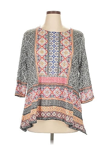 Ruby Rd. 3/4 Sleeve Blouse (view 1)