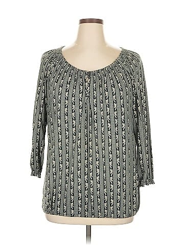 Lauren Jeans Co. 3/4 Sleeve Blouse (view 1)
