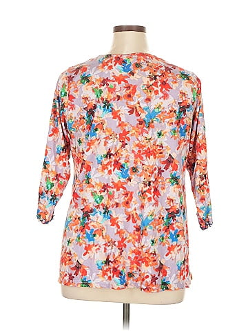 LOGO by Lori Goldstein 3/4 Sleeve T-Shirt (view 2)